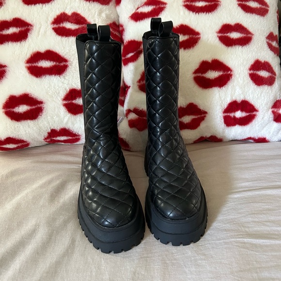 Public Desire Shoes - 🎉 Host Pick 🎉 Public Desire Quilted Black Women's Boots